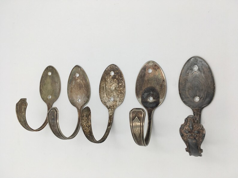 Spoon Hook Upcycled Vintage Silverware image 5