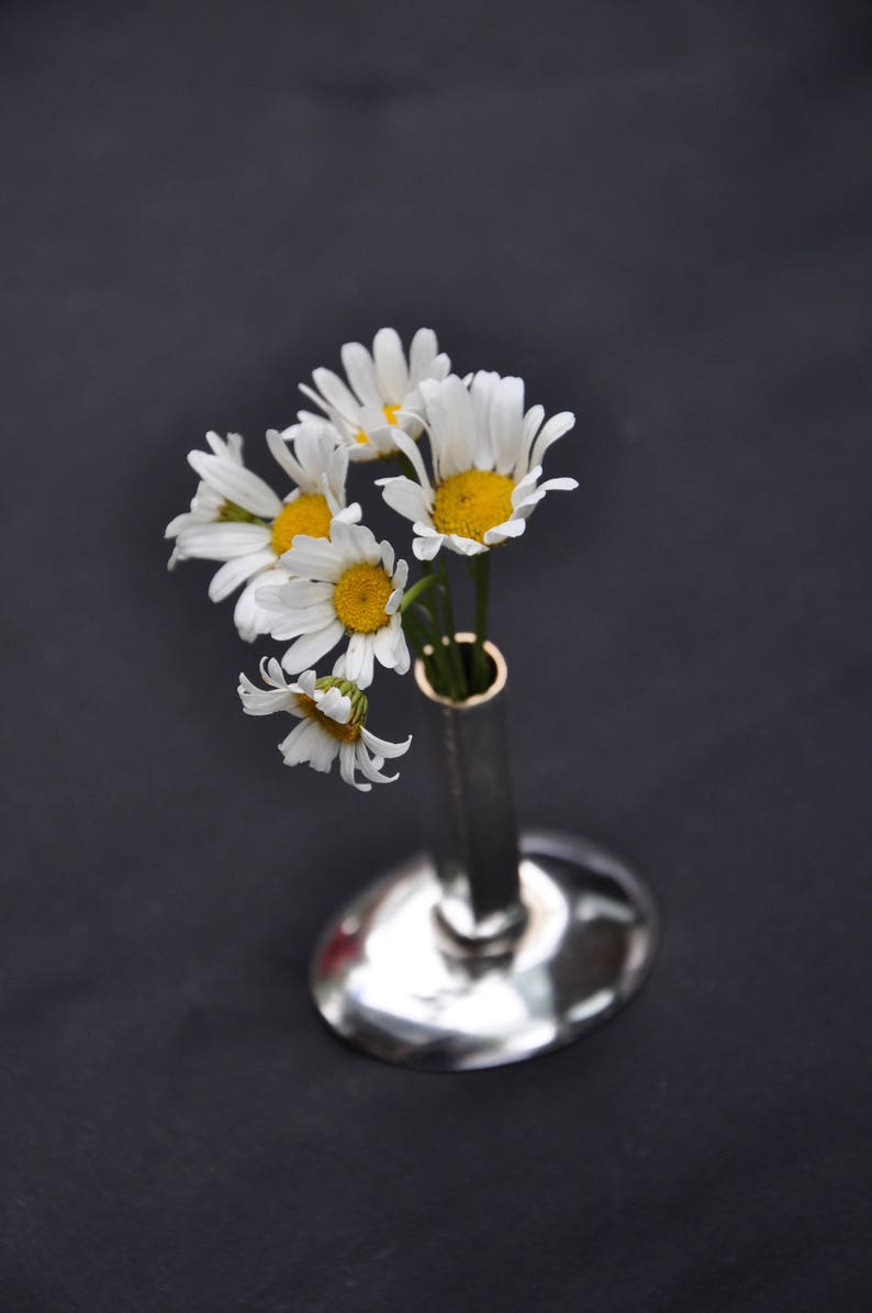 Silverware Flower Vase or Toothpick Holder Vintage Reclaimed Etsy