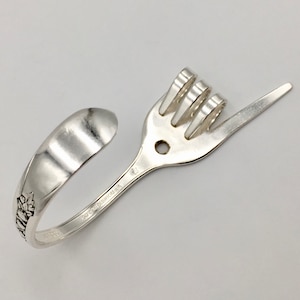 Love Fork Hook ASL Wall Hanging Mounted Silver Flatware Silverware Art Silverplate Hanger