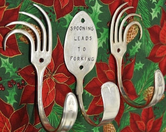 Silver Wave Forks and Spoon combo Personalized