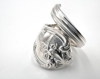 Ornate Spoon Ring Beautiful Vintage Silverware Jewelry