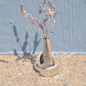 Super Besteck Budvase gemacht mit einem Eis Teelöffel und einem Messer für Hochzeiten Partys Blumenarrangements einzigartige Wohnkultur feuergelötet