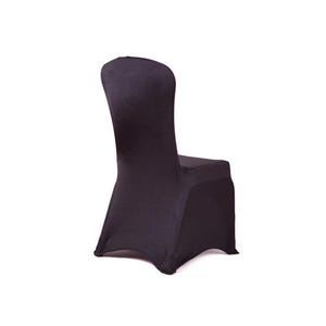Spandex Essential Chair Covers White or Black for Weddings Events Chair Decor Parties Gatherings