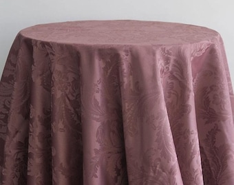 Damast 120 "Runde Tischdecken für Hochzeiten Veranstaltungen Tischdekoration Partys