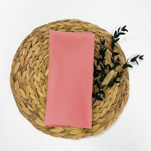 Bespoke Polyester Table Napkins Various Colours Available for Weddings Parties Events Christmas Pastel Decor Dusky Rose