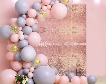 Shimmer Panels Rose Gold oder Gold 35 cm x 35 cm für Hochzeiten Events Partys Kulissen