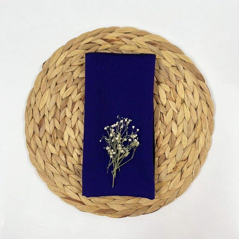 Bespoke Polyester Table Napkins Various Colours Available for Weddings Parties Events Christmas Pastel Decor Violet