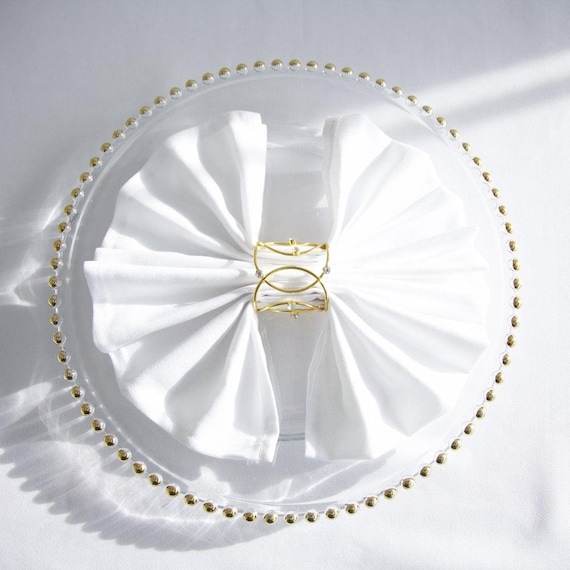 Crown Jewels Napkin Rings Three Colours Available for Weddings
