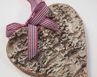 Birch Wood Heart 15cm x 15cm for Gifts Events Parties Christmas Weddings