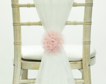 Spitze Netz Blume Clip Rosa Stuhl Dekor Hochzeiten Veranstaltungen