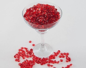 Cristales decorativos medianos de 10 mm para decoración de mesas, bodas, eventos y fiestas.