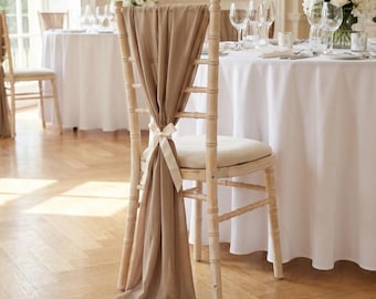 Cortinas verticales de gasa a medida para bodas, fiestas, decoración de sillas y eventos.