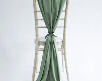 Bespoke Rayon Slub Viscose Drapes for Wedding Parties Events Decor Design Chair Cover