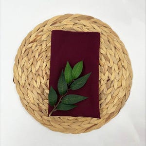 Bespoke Polyester Table Napkins Various Colours Available for Weddings Parties Events Christmas Pastel Decor Light Wine