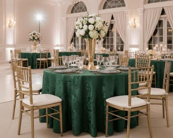 Damast 132 "Runde Tischdecken für Hochzeiten Events Table Decor Parties