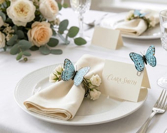 Paquete de 24 mariposas pintadas a mano para bodas, eventos, fiestas y cumpleaños.