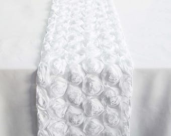 Rosette Tischläufer Weiß für Hochzeiten Events Partys Tisch Stuhl Dekor