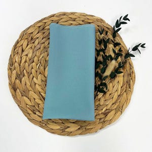 Bespoke Polyester Table Napkins Various Colours Available for Weddings Parties Events Christmas Pastel Decor Dusty Blue