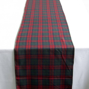 Tartanlöpare i tre olika stilar för julfester, bordsdekorationer, sammankomster, Burns Night