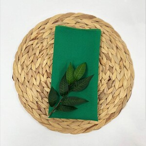 Bespoke Polyester Table Napkins Various Colours Available for Weddings Parties Events Christmas Pastel Decor Emerald