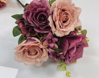 Ramo de flores vintage n.° 11 para bodas, eventos, fiestas y decoración del hogar.