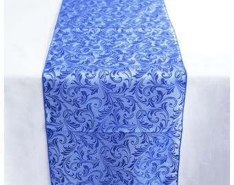 Flock Organza Tischläufer in Vier Farben für Hochzeiten Events Partys Decor