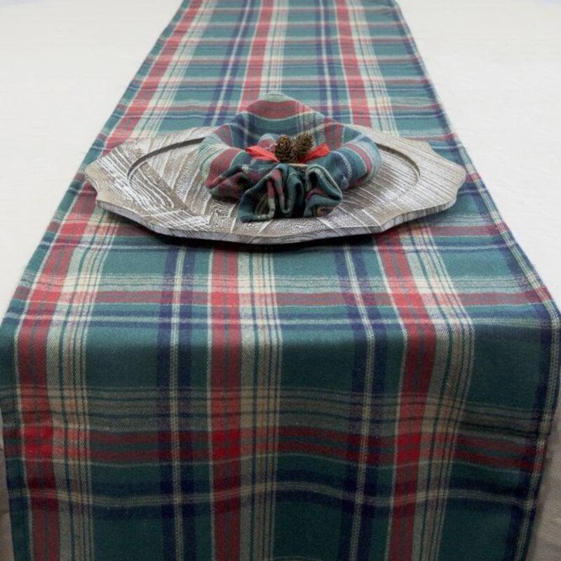 Dunlop Tartan Crest Table Runner - Cotton table runner main image 0