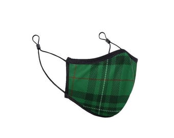 Maschera protettiva per il viso in tessuto tartan Blackwatch Ony