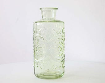 Berliner Art-Deco-Vase Flasche 21 cm Grün für Hochzeiten Events Herzstücke Wohnkultur