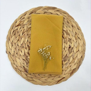 Bespoke Polyester Table Napkins Various Colours Available for Weddings Parties Events Christmas Pastel Decor Gold