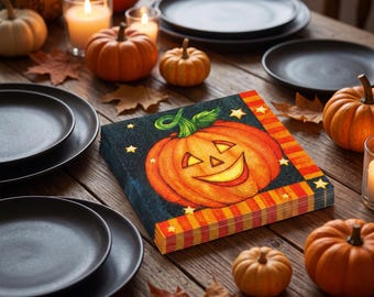 Paquete de 20 servilletas de papel de Halloween para decoración de mesas en fiestas.