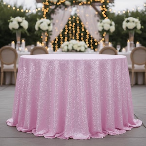 Pailletten Tischdecke: Schimmernde Hochzeit & Event Tischdeko