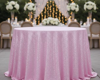 Sequin Tablecloth: Shimmering Wedding & Event Table Decor