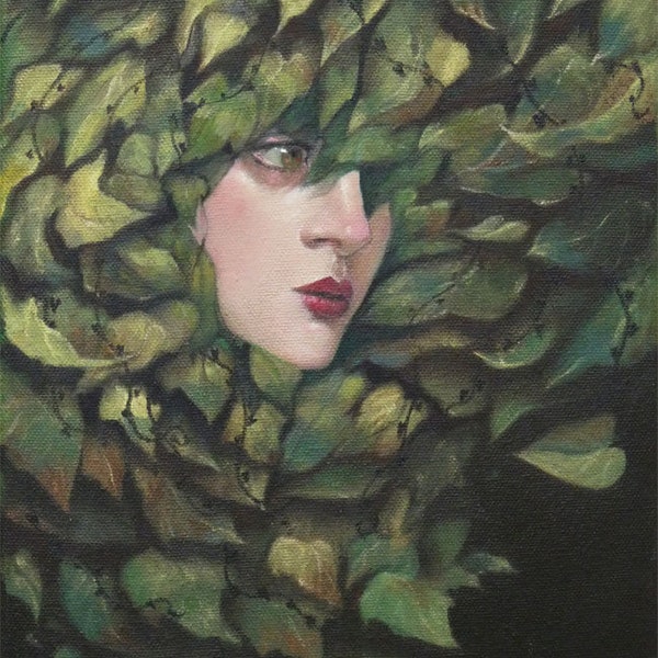 Through the eyes of a woman - Original oil painting by Celene Petrulak