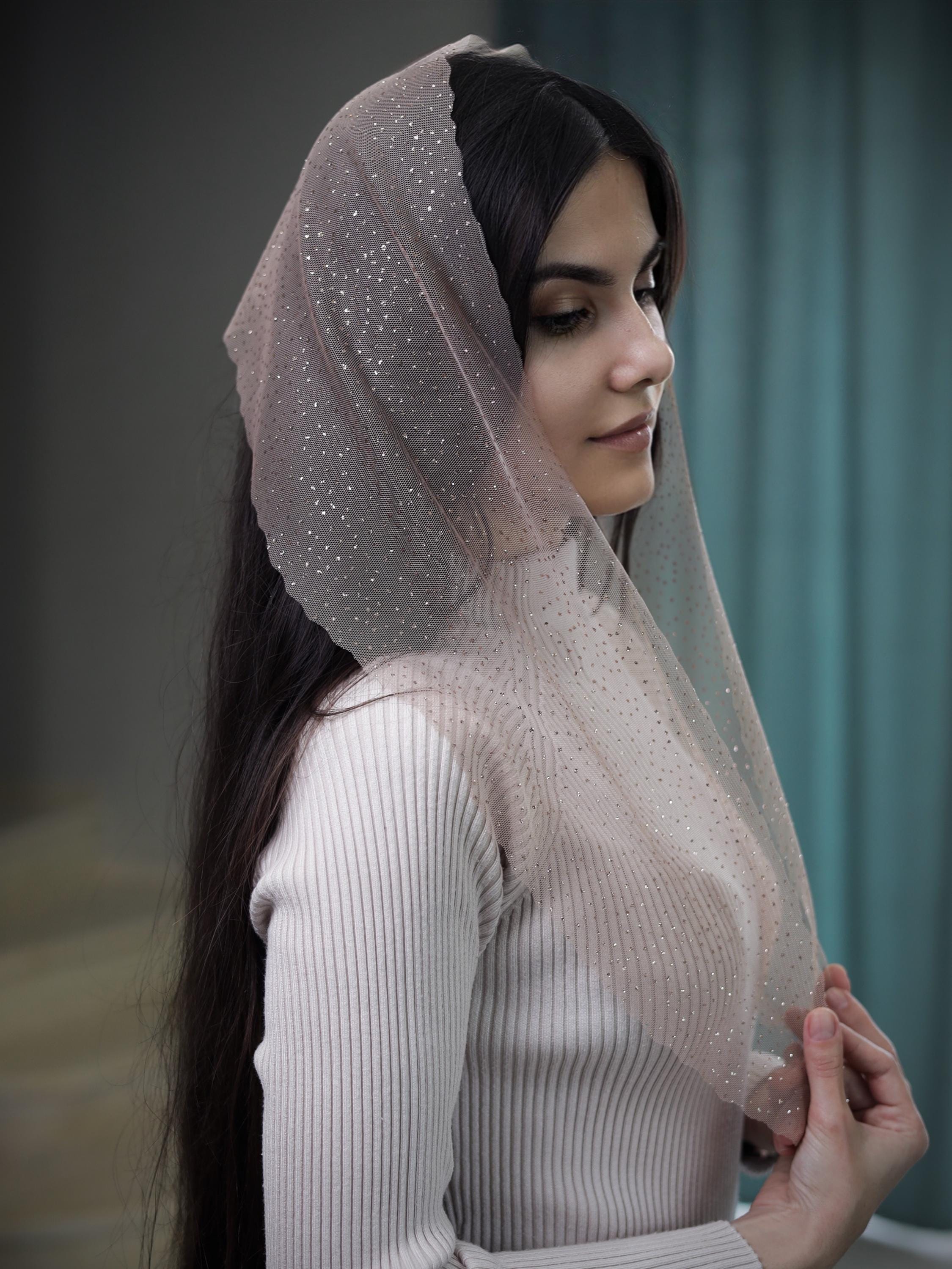 Christian Glitter Church Head Covering - Etsy