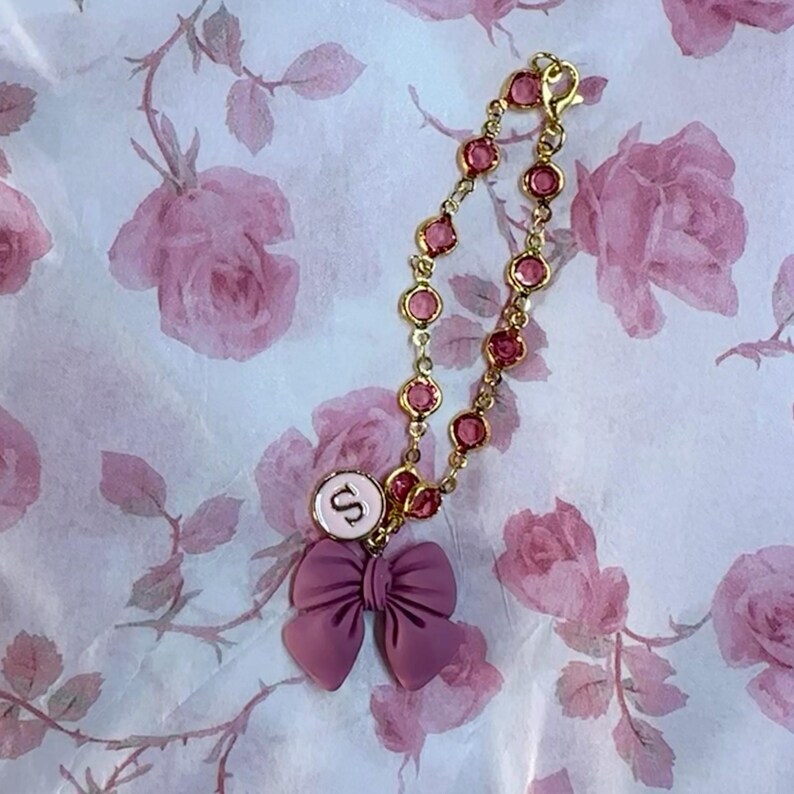 Bow Elegant Charm Stanley Bling Boot Cup Cute Handle Initial Charm Gold