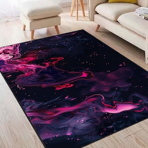 Purple Rug, Abstract Rug, Minimalist Rug, Area Salon Rug, Living Room Rug, Bedroom Rug, Floor Rug, Flat Rug, Indoor Rug, Home Decor Rug