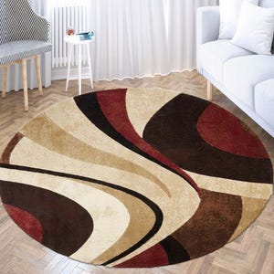 Round Rug, Circle Rug, Minimalist Rug, Aesthetic Rug, Bathmat Rug, Doormat Rug, Round Decor Rug, Art Decor Circle Rug, Floor Rug, Washable
