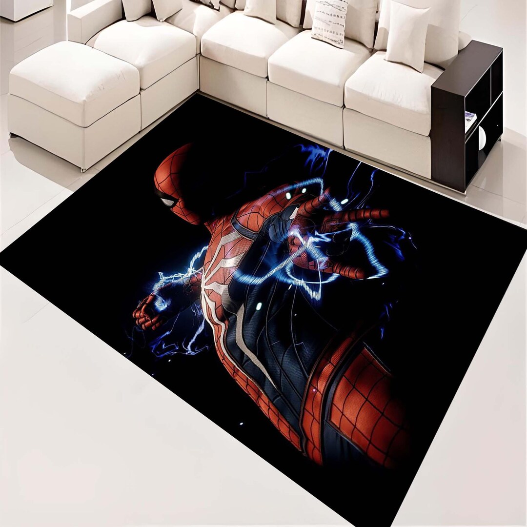 Spider Man Rug, Super Hero Rug, Spiderman Rug, Avenger Rug, Spiderman ...