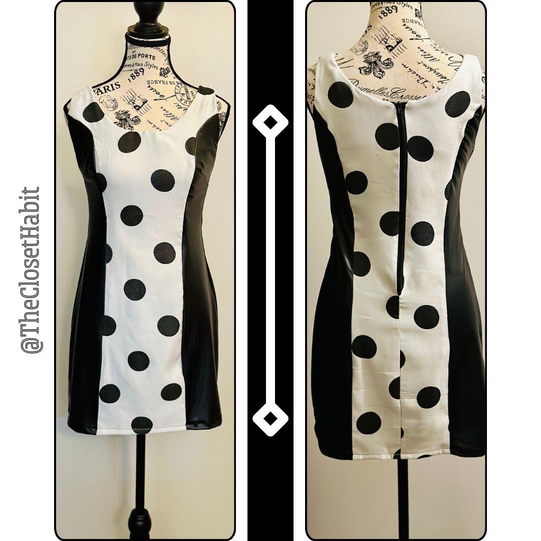 torrent dress / black|white polka dot