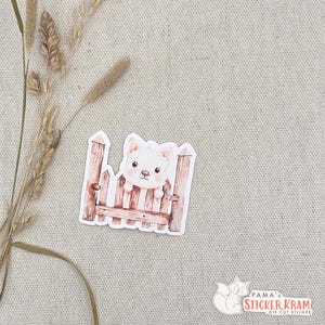 Die Cut Sticker Aquarell süßes Motiv Tier Pastell Heftaufkleber Deko Aufkleber Kinder Portfolio Schulbuch Geschenk Einschulung Wasserfest