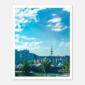 Poster Hamburg Alster Telemichel Stampa artistica fotografica Quadro da parete premium su carta opaca Decorazione estetica da parete in formato verticale 4:5
