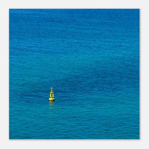 Poster con boa marina gialla, stampa artistica fotografica di alta qualità su carta opaca, decorazione estetica marittima, arte murale minimalista, belle arti