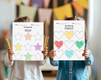Preschool Shape Tracing Worksheets: Kids Learning Activity (PDF)