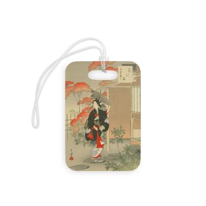Vintage Japanese Luggage Tags, Travel Accessories for Wanderlust, Gift for Travelers, Adventure Tags, Unique Baggage Labels