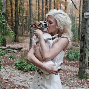 Wedding Dress Silk and Lace woodland Ivory white haute couture handmade fashion