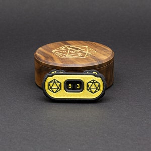 Hit Point and Game Point Counter Multiple Colors 3D Printed Tabletop, D&D, Pathfinder, Warhammer, MtG, Roleplaying, 40K, Fantasy, Fidget Gold