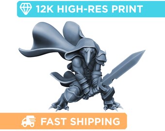 Ravenfolk Warrior | Bird Folk | DnD Miniature - 32mm Scale | D&D Pathfinder Fantasy RPG Mini | High Quality Resin Print for Tabletop Gaming