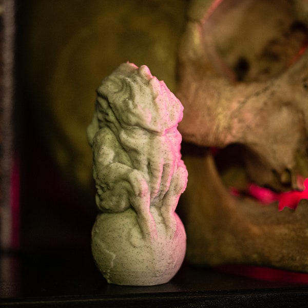 Cthulhu Idol - Small 3D Printed Marble Statue - Eldritch Decor
