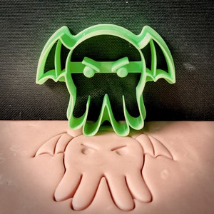 Cthulhu Cookie Cutter - 3D Printed - Fondant Cutter, Lovecraft, Cake Decoration, Birthday Biscuits, Old One, Necronomicon, Cultist Party